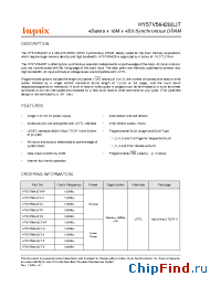 Datasheet HY57V56420LT manufacturer Hynix