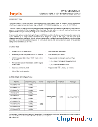 Datasheet HY57V56420LT-P manufacturer Hynix