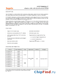 Datasheet HY57V56820LT-8 manufacturer Hynix