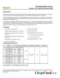 Datasheet HY57V641620HGLT-5I manufacturer Hynix