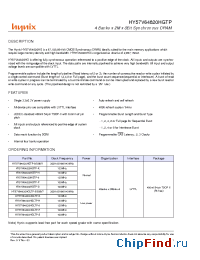 Datasheet HY57V64820HGLTP-5 manufacturer Hynix