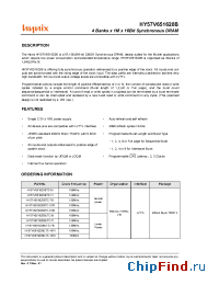 Datasheet HY57V651620BLTC-10SI manufacturer Hynix