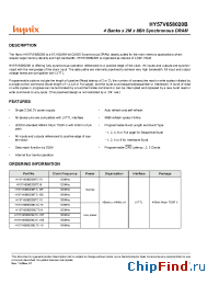 Datasheet HY57V658020B manufacturer Hynix