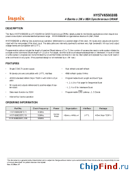 Datasheet HY57V658020BTC-75I manufacturer Hynix