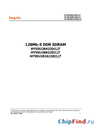 Datasheet HY5DU28822DT manufacturer Hynix