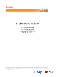 Datasheet HY5PS121621FP manufacturer Hynix