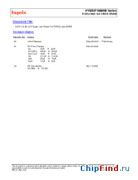 Datasheet HY62UF16800B-C manufacturer Hynix