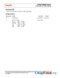 Datasheet HY62UF16804B-C manufacturer Hynix