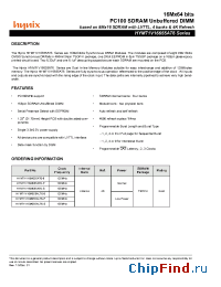 Datasheet HYM71V16655ALT6-P manufacturer Hynix