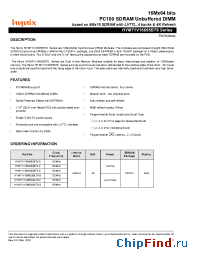 Datasheet HYM71V16655BLT6-8 manufacturer Hynix