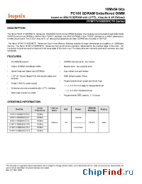 Datasheet HYM71V16655HCLT6-P manufacturer Hynix