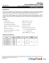 Datasheet HYM71V16655HCLT8-8 manufacturer Hynix