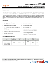 Datasheet HYM71V16735ALT8-K manufacturer Hynix