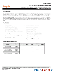 Datasheet HYM71V16755ALT8-P manufacturer Hynix