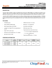 Datasheet HYM71V16755BT8-8 manufacturer Hynix