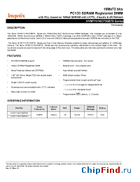 Datasheet HYM71V16C735BT8-H manufacturer Hynix
