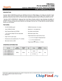 Datasheet HYM71V16M635HCT8-H manufacturer Hynix