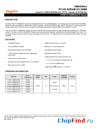 Datasheet HYM71V16M655AT8-S manufacturer Hynix