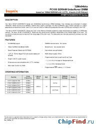 Datasheet HYM71V32655HCT8-P manufacturer Hynix