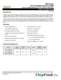 Datasheet HYM71V32735BLT8-H manufacturer Hynix
