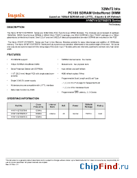 Datasheet HYM71V32755BT8-8 manufacturer Hynix