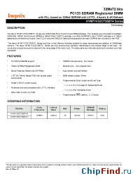 Datasheet HYM71V32C735BT4-H manufacturer Hynix