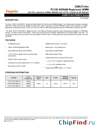 Datasheet HYM71V32C755BT4-S manufacturer Hynix