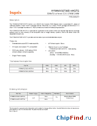 Datasheet HYMA6V32730E14HGTG manufacturer Hynix