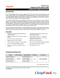 Datasheet HYMD132G725B8 manufacturer Hynix