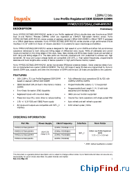 Datasheet HYMD212G726ALS4M-H manufacturer Hynix