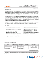 Datasheet HYMD212G726K4-H manufacturer Hynix