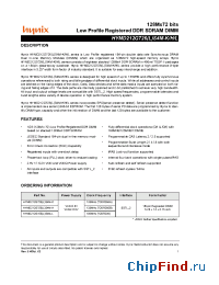 Datasheet HYMD212G726LS4M manufacturer Hynix