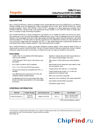 Datasheet HYMD216726A6J manufacturer Hynix