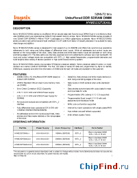 Datasheet HYMD232726A8J-D4 manufacturer Hynix