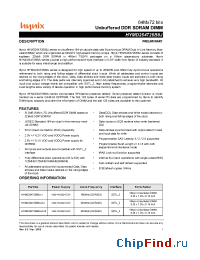 Datasheet HYMD264726B8J manufacturer Hynix