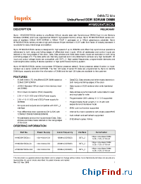 Datasheet HYMD264726C8J-D43 manufacturer Hynix