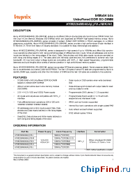 Datasheet HYMD264M646ALF8-M manufacturer Hynix