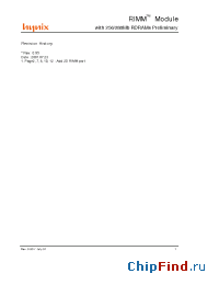 Datasheet HYMR23216H-840 manufacturer Hynix