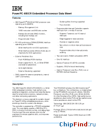 Datasheet 405CR manufacturer IBM