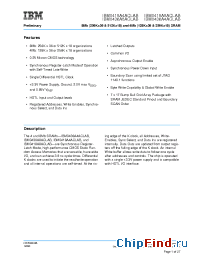 Datasheet IBM0436A8ACLAB-55 manufacturer IBM