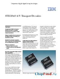 Datasheet STB130X0 manufacturer IBM