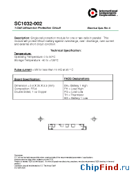 Datasheet SC1032-002 manufacturer ICC