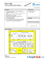 Datasheet iC-LF1401 manufacturer IC Haus