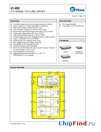 Datasheet iC-WE-SO20 manufacturer IC Haus