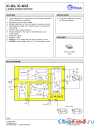Datasheet iC-WJ-SO8 manufacturer IC Haus
