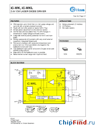 Datasheet iC-WK manufacturer IC Haus