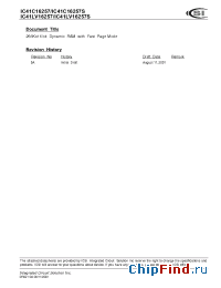 Datasheet IC41C16257-35KI manufacturer ICSI