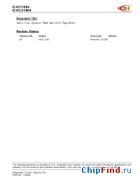 Datasheet IC41C1664-40TI manufacturer ICSI