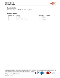 Datasheet IC41LV16100S-60KG manufacturer ICSI