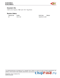 Datasheet IC41LV8512-35K manufacturer ICSI